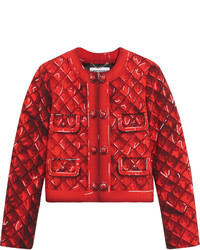 Красная сатиновая куртка