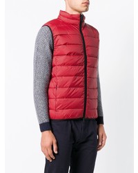 Мужская красная стеганая куртка без рукавов от ECOALF