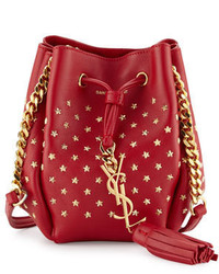 Красная сумка-мешок с шипами