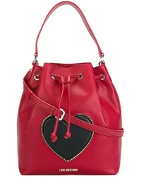 Красная сумка-мешок от Love Moschino