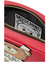 Женская красная сумка с принтом от Moschino