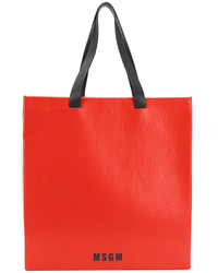 Женская красная сумка с принтом от MSGM