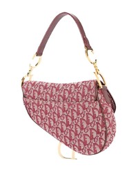 Красная сумка-саквояж из плотной ткани от Christian Dior Vintage