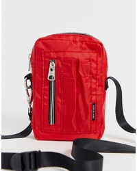 Красная сумка через плечо из плотной ткани от Cheap Monday