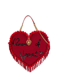 Красная сумка через плечо из плотной ткани от Dolce & Gabbana