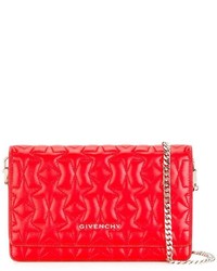 Красная сумка через плечо с геометрическим рисунком от Givenchy