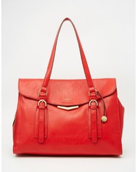 Красная сумка через плечо от Fiorelli