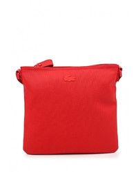 Красная сумка через плечо от Lacoste