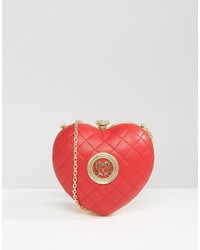 Красная сумка через плечо от Love Moschino