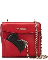 Красная сумка через плечо от Love Moschino