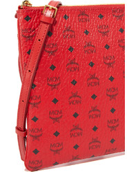Красная сумка через плечо от MCM