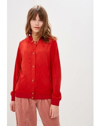 Женская красная университетская куртка от Fashion.Love.Story