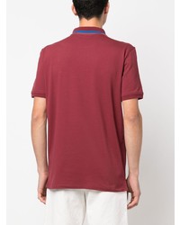 Мужская красная футболка-поло с вышивкой от PS Paul Smith