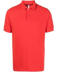 Мужская красная футболка-поло с вышивкой от Sun 68