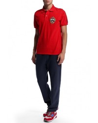 Мужская красная футболка-поло с принтом от Atributika &amp; Club™
