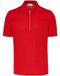 Мужская красная футболка-поло с принтом от Ferragamo