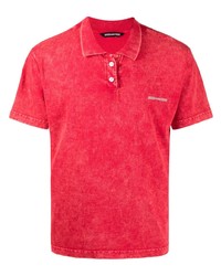 Мужская красная футболка-поло с принтом от FOO AND FOO