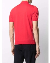 Мужская красная футболка-поло с принтом от Malo