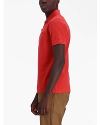 Мужская красная футболка-поло с принтом от BOSS