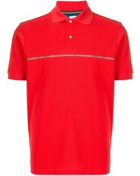 Мужская красная футболка-поло с принтом от Paul Smith
