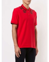 Мужская красная футболка-поло с принтом от Blackbarrett