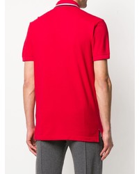 Мужская красная футболка-поло с принтом от Tommy Hilfiger