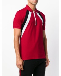 Мужская красная футболка-поло с принтом от Givenchy