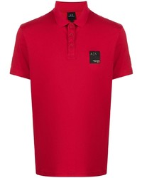 Мужская красная футболка-поло от Armani Exchange
