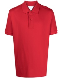 Мужская красная футболка-поло от Bottega Veneta