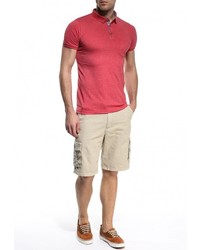 Мужская красная футболка-поло от Brave Soul