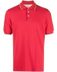 Мужская красная футболка-поло от Brunello Cucinelli