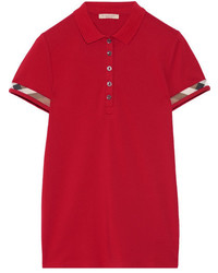 Мужская красная футболка-поло от Burberry