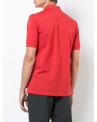 Мужская красная футболка-поло от Thom Browne