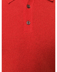 Мужская красная футболка-поло от Roberto Collina