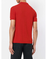 Мужская красная футболка-поло от Roberto Collina