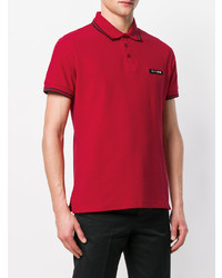 Мужская красная футболка-поло от Versace Jeans