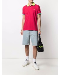 Мужская красная футболка-поло от Peuterey