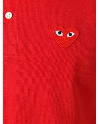 Мужская красная футболка-поло от Comme des Garcons