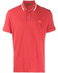 Мужская красная футболка-поло от Corneliani
