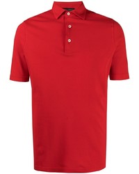 Мужская красная футболка-поло от Dell'oglio