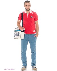 Мужская красная футболка-поло от Dolomite