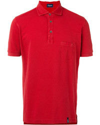 Мужская красная футболка-поло от Drumohr
