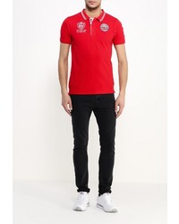 Мужская красная футболка-поло от E-Bound