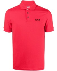 Мужская красная футболка-поло от Ea7 Emporio Armani