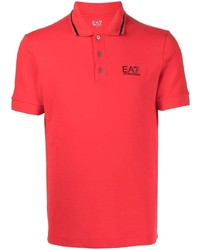 Мужская красная футболка-поло от Ea7 Emporio Armani