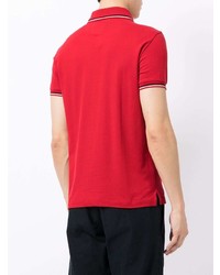 Мужская красная футболка-поло от Emporio Armani