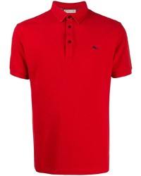 Мужская красная футболка-поло от Etro
