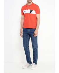 Мужская красная футболка-поло от Frank NY