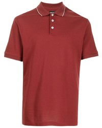 Мужская красная футболка-поло от Giorgio Armani
