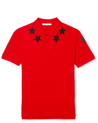 Мужская красная футболка-поло от Givenchy